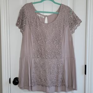 Maurice's Lace Sleeve Shirt